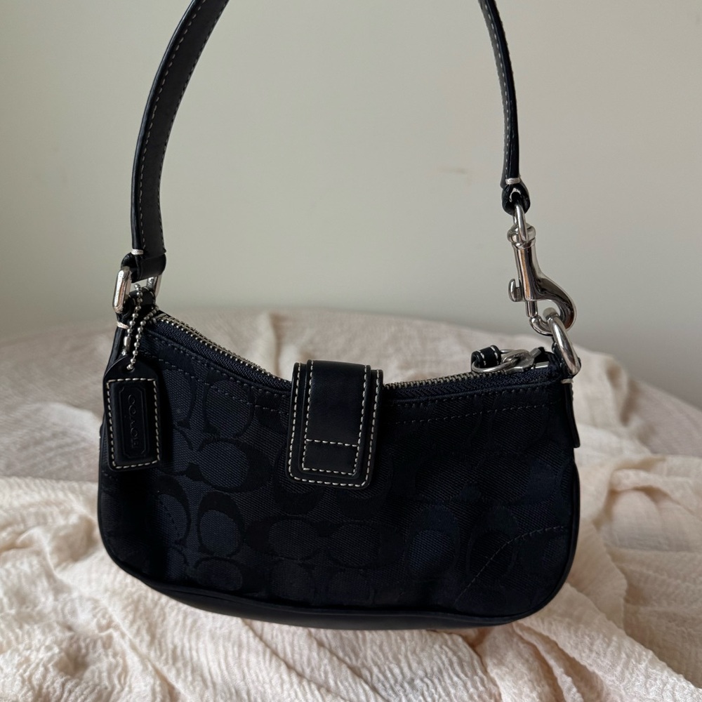 Chic vintage Coach hampton signature mini bag y2k soho - Picture 6 of 10